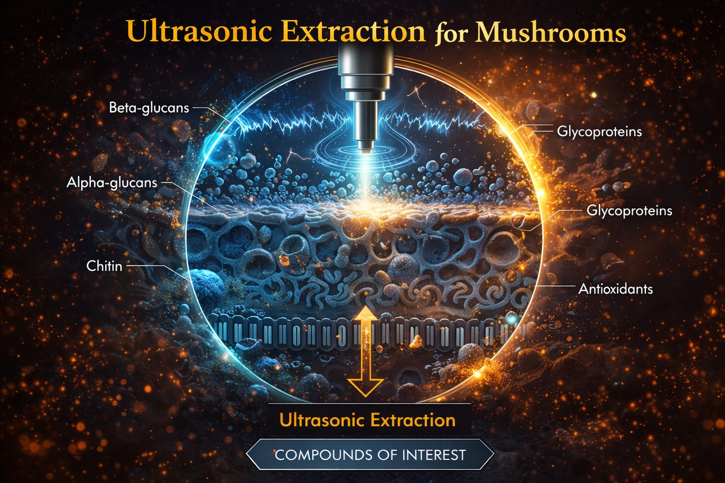 Ultrasonic Extraction for Mushrooms