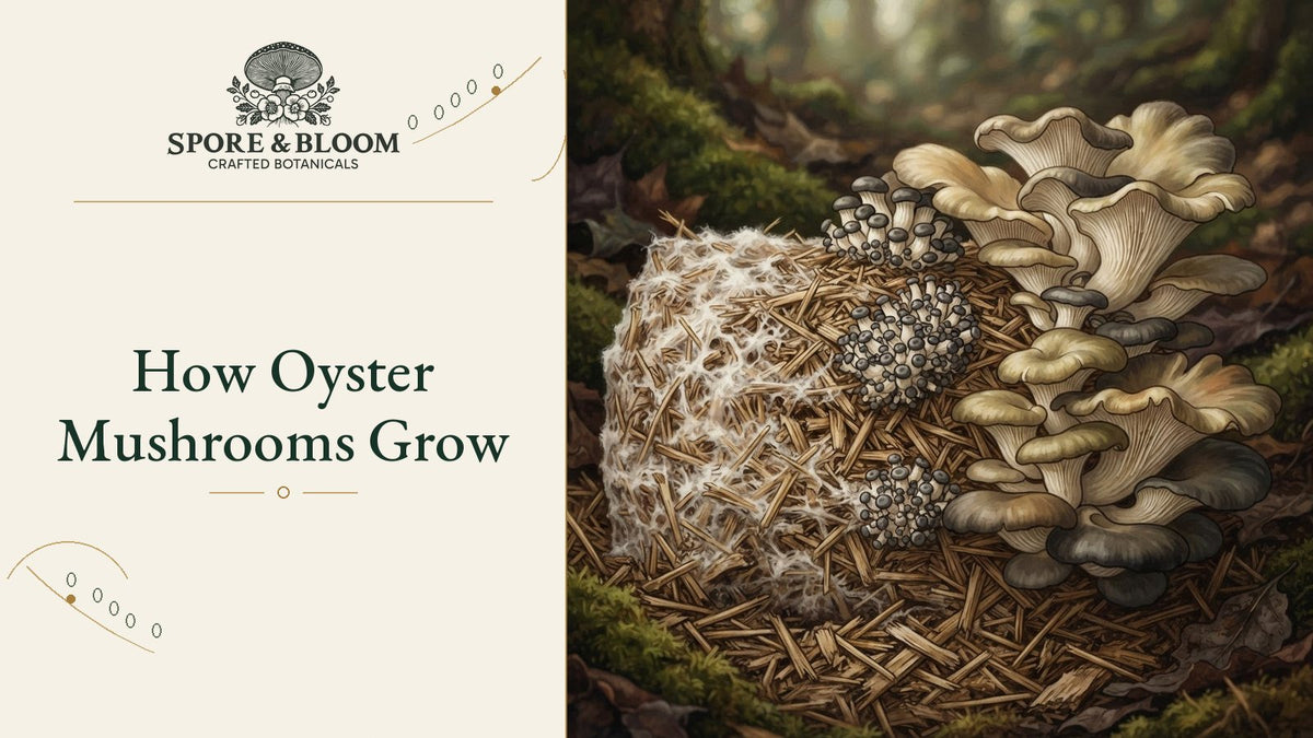 How Oyster Mushrooms Grow
