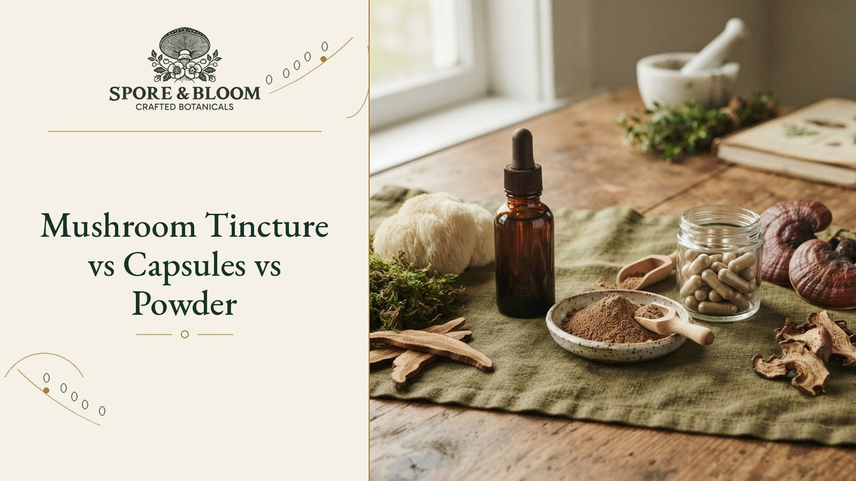 Mushroom Tincture vs Capsules vs Powder