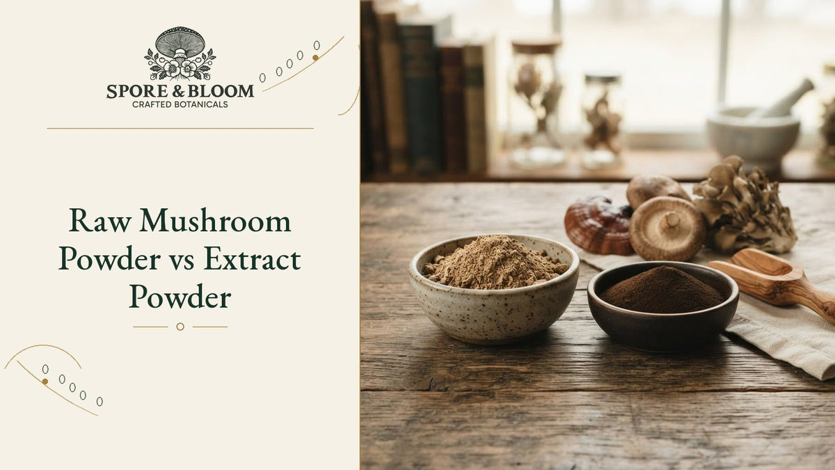Raw Mushroom Powder vs Extract Powder