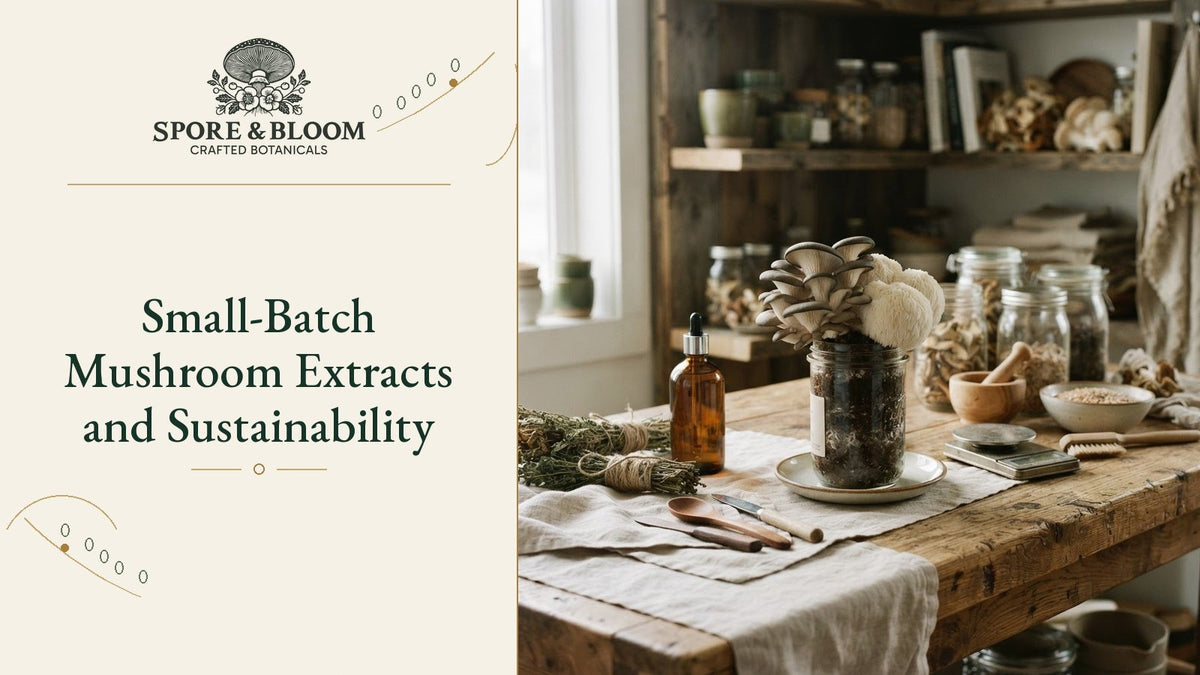 Small-Batch Mushroom Extracts and Sustainability