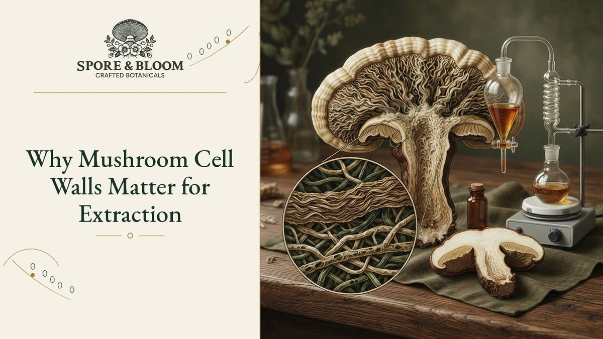 Why Mushroom Cell Walls Matter for Extraction